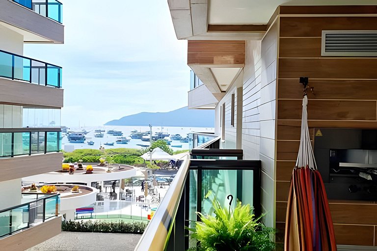 204 Apto frente a Praia dos Anjos c\vista lateral