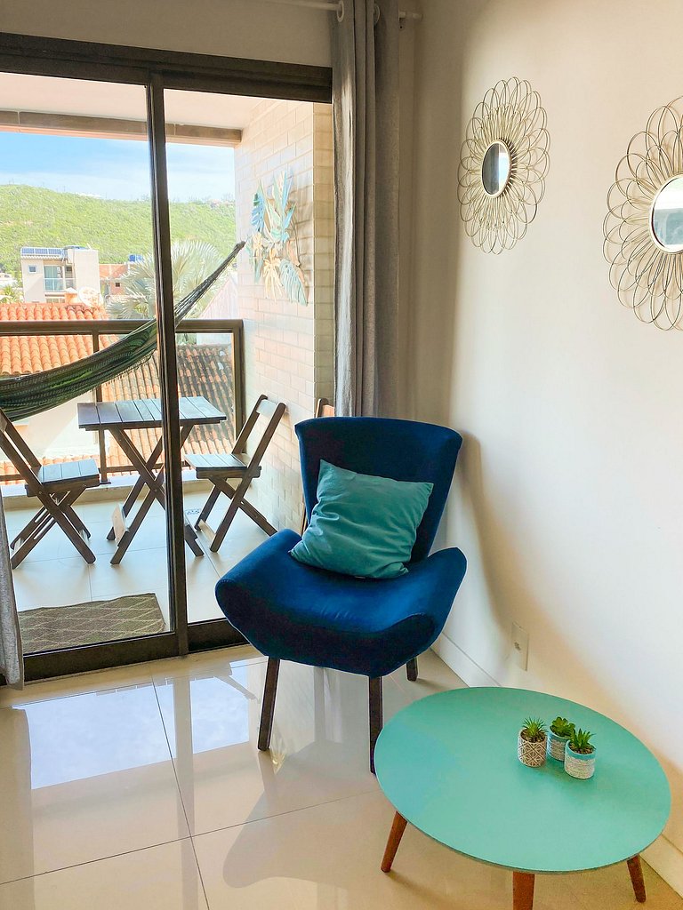 Apartamento 2 Quartos Frente à Praia em Arraial do Cabo