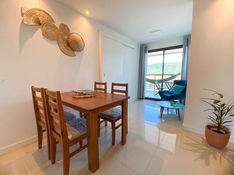 Apartamento 2 Quartos Frente à Praia em Arraial do Cabo